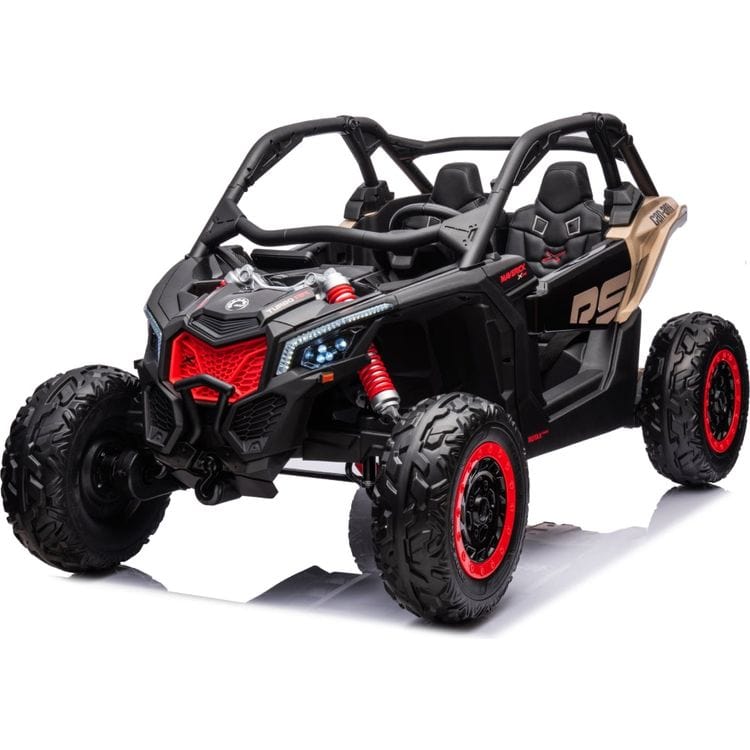 2x24V-4x4-Can-Am-Maverick-2-Seater-Ride-on-UTV-Khaki-Outdoor-23982039892055