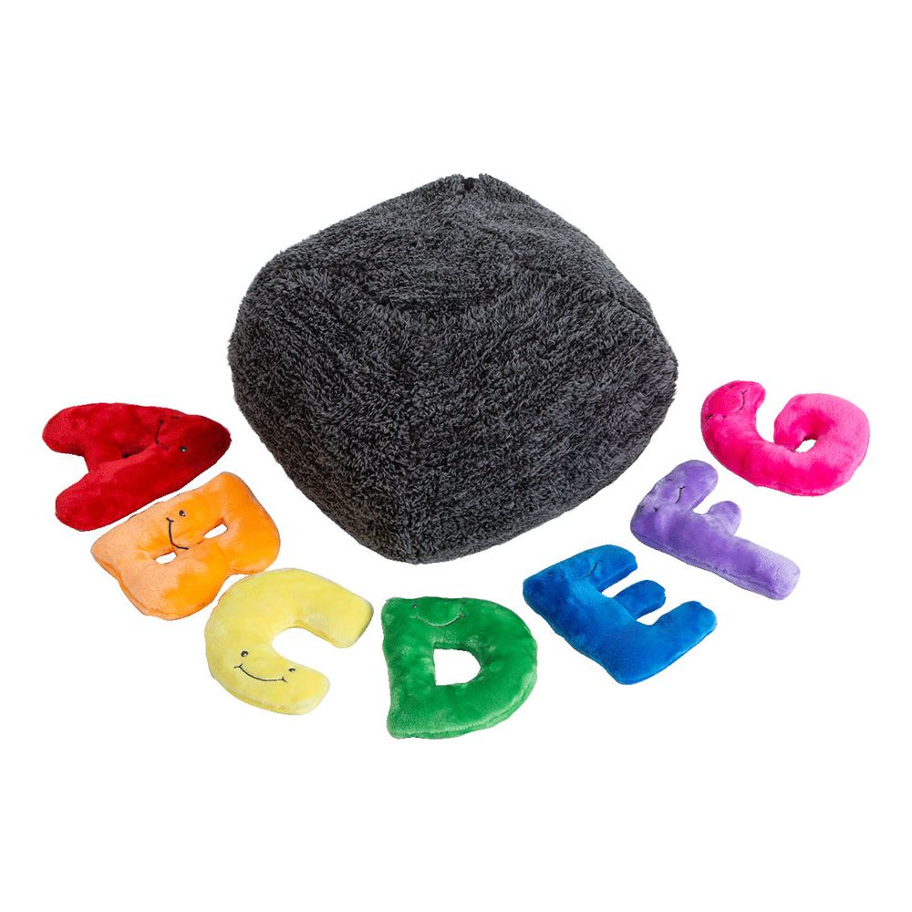 Alphabet-Plush-Mini-Set-Rainbow-Letters-with-Dark-Grey-Bag-Plush-25436054323287