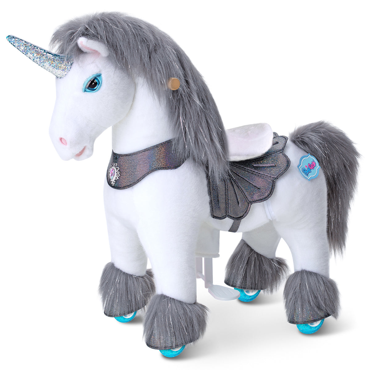Grey-Unicorn-Model-Y-Ride-on-Toy-3-4-Years-Preschool-25966638268503