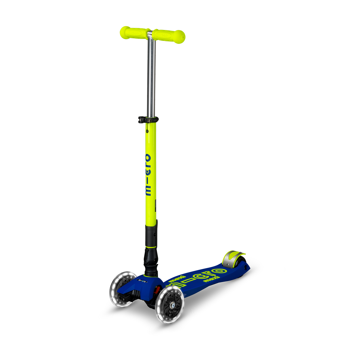 Maxi-Deluxe-Foldable-LED-Scooter-Neon-Canary-Yellow-Outdoor-26783664767063
