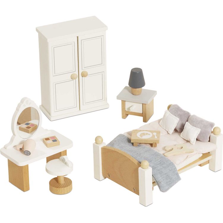 Wooden-Dollhouse-Bedroom-Furniture-Set-19-Pieces-Dolls-25263302017111